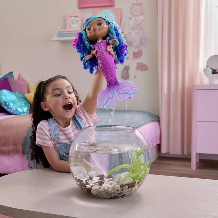 Gabby's Dollhouse Sing & Shine Mermaid Doll 12 inch, imported from UK