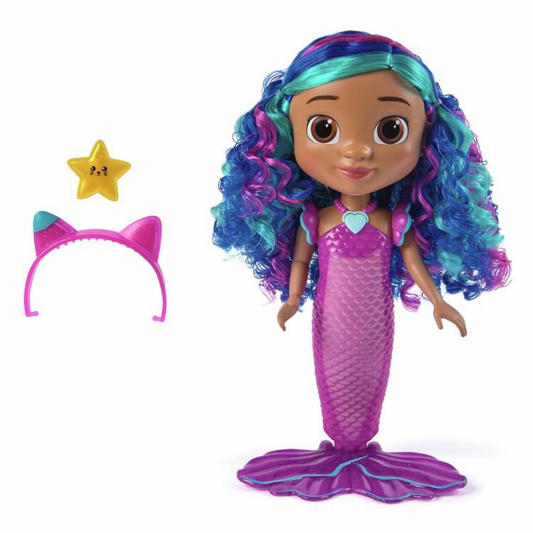 Gabby's Dollhouse Sing & Shine Mermaid Doll 12 inch, imported from UK