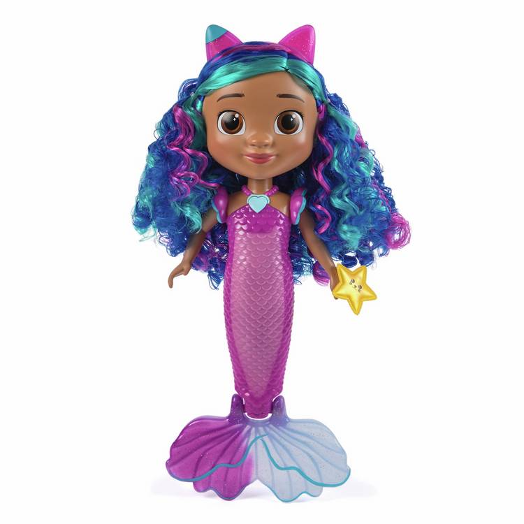 Gabby's Dollhouse Sing & Shine Mermaid Doll 12 inch, imported from UK