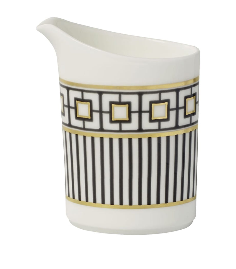 Villeroy & Boch porcelain cream jug with geometric design, 170ml (British brand)