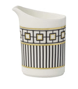 Harrods Fine Bone Porcelain Cream Jug with Geometric Motifs, 170ml Capacity- Buy online at McGrocer