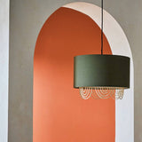 Argos Habitat Olive Two Tier Scallop Easy Fit Lampshade - 35cm- Buy online at McGrocer