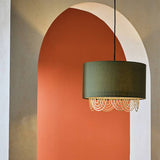 Habitat olive scallop easy fit lampshade 35cm, imported from the UK
