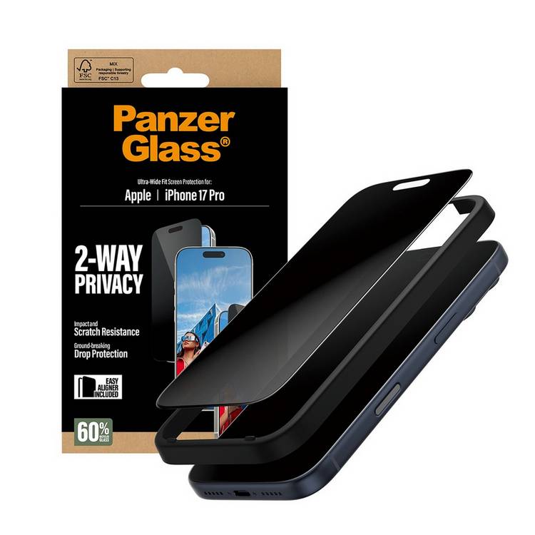 PanzerGlass iPhone 17 Pro screen protector, imported from the UK