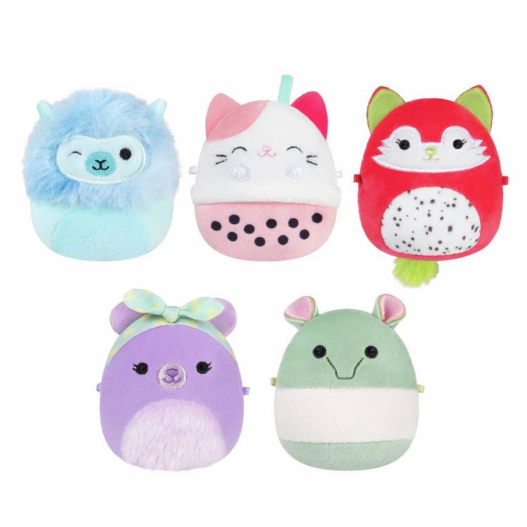 Squishmallows soft toys Micromallows 5 pack 2.5 inch (British brand)