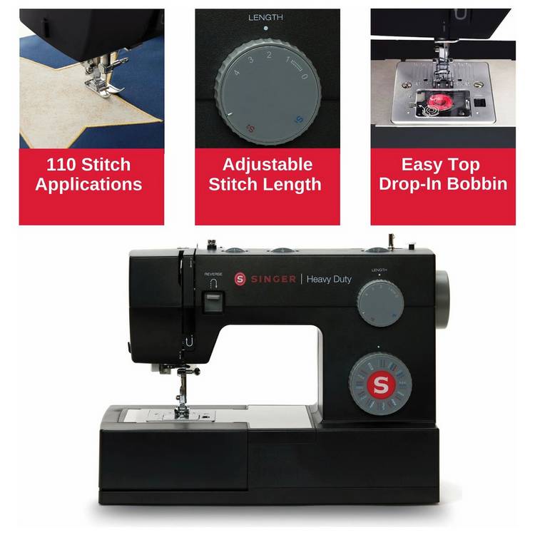 Singer heavy duty sewing machine with 32 stitches UK version
