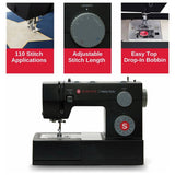 Singer heavy duty sewing machine with 32 stitches UK version