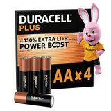 Duracell Plus Powerboost AA batteries pack of 4 (British brand)