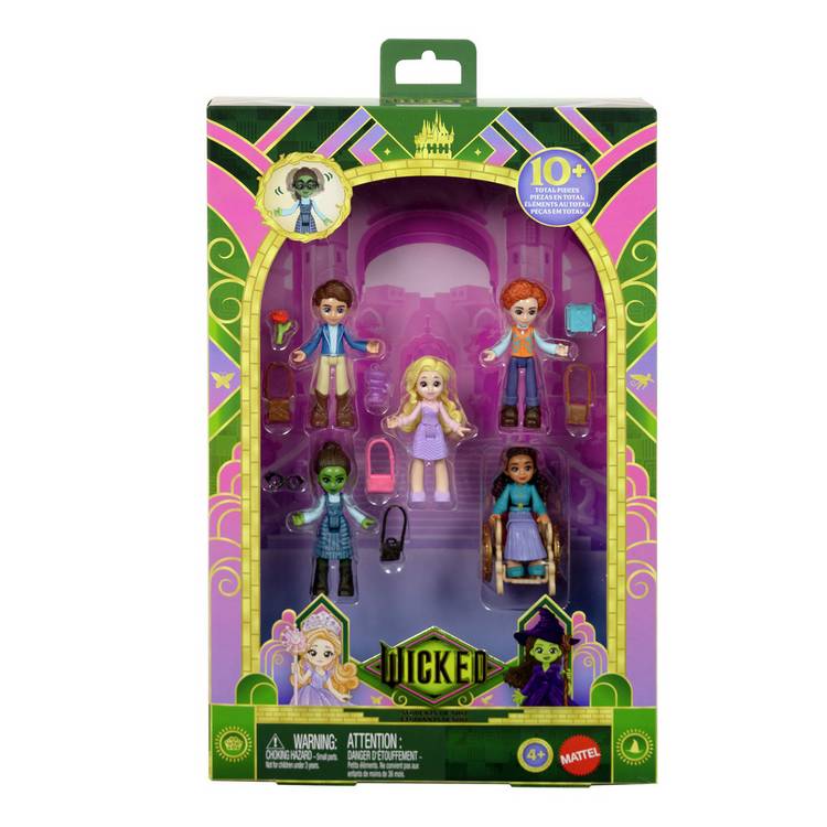 Mattel Wicked doll set 5 small dolls 2.75 inches - British product