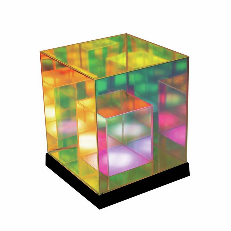 Menkind Holographic Cube Desk Lamp USB powered - British product