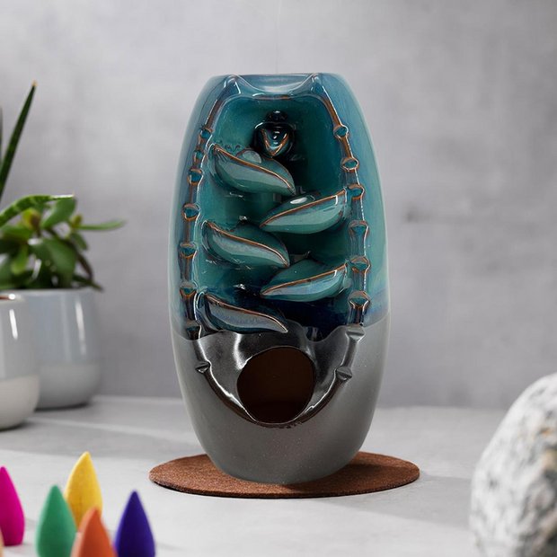 Menkind cascading smoke incense burner 23.5cm (British brand)