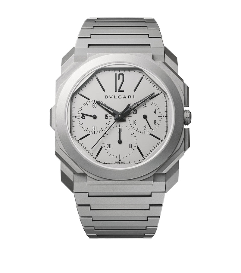 Bvlgari Octo Finissimo automatic chronograph watch 42mm titanium - British product