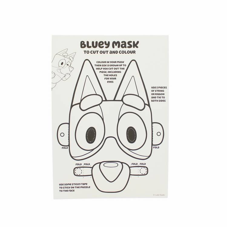 Bluey Activity Set with colouring and puzzles, UK version