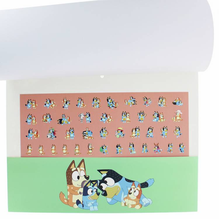 Bluey reward chart sticker sheets - British product