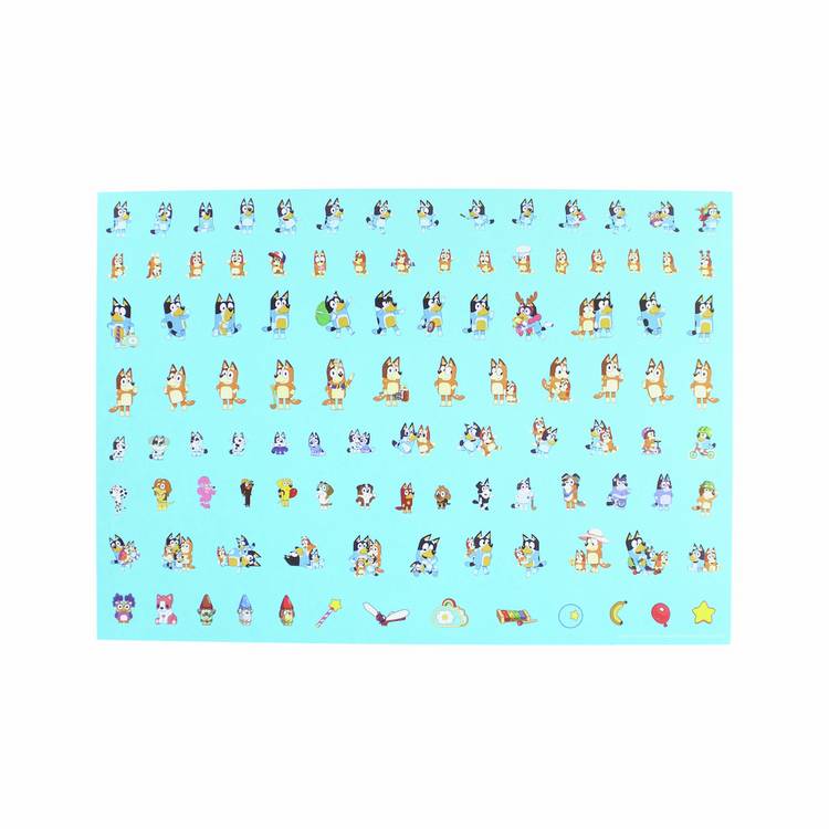 Bluey reward chart sticker sheets - British product