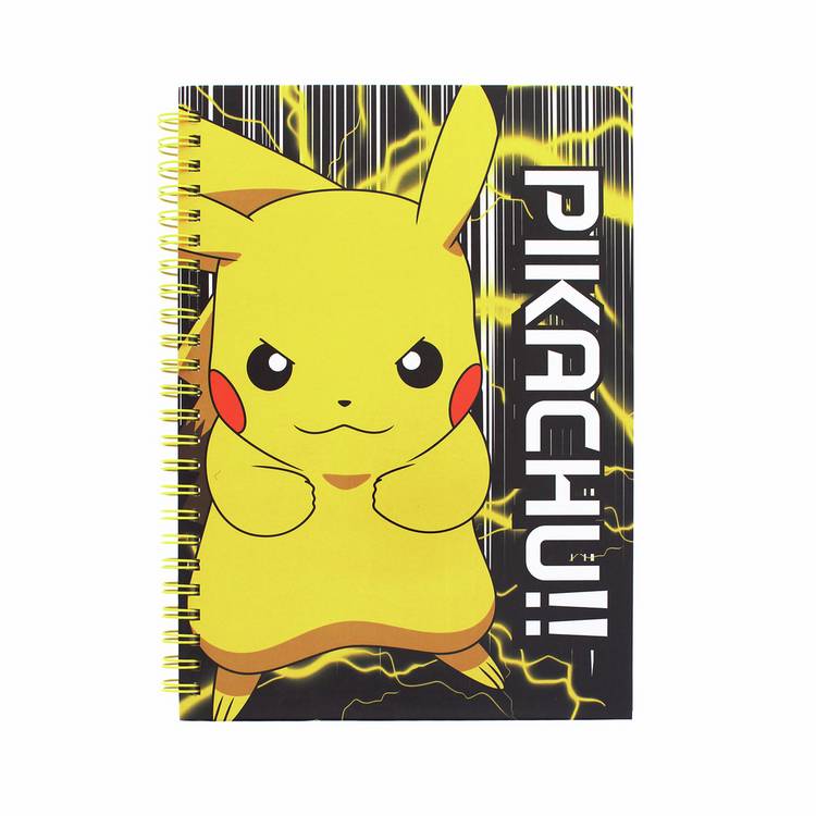 Pokémon Pikachu hardback A5 wire notebook, UK version