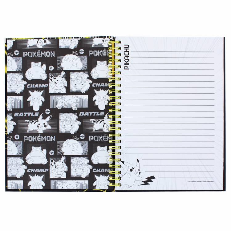 Pokémon Pikachu hardback A5 wire notebook, UK version