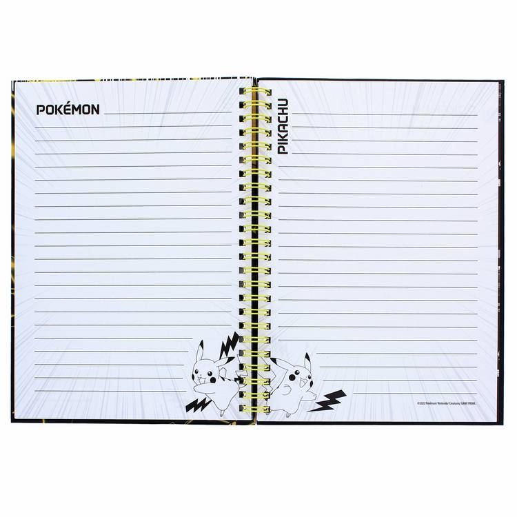 Pokémon Pikachu hardback A5 wire notebook, UK version