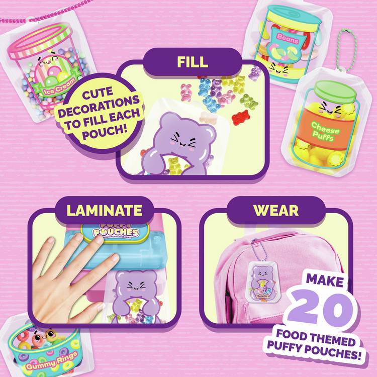 Puffy Pouches deluxe craft set 20 pouches (British brand)