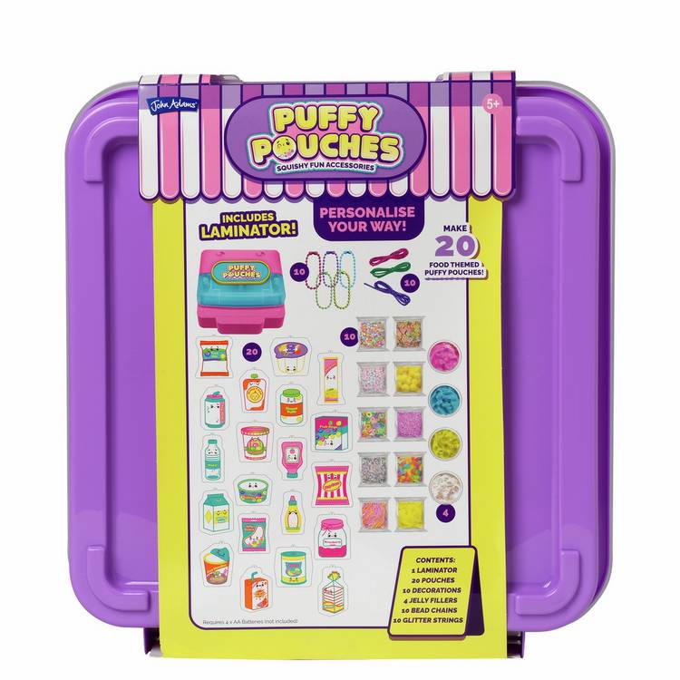 Puffy Pouches deluxe craft set 20 pouches (British brand)