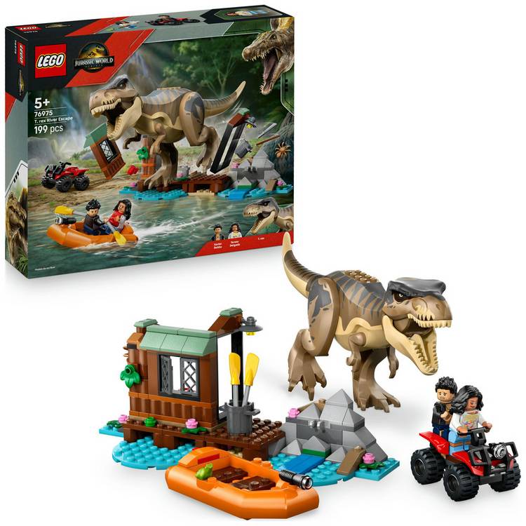 LEGO building toy T. rex River Escape - British product
