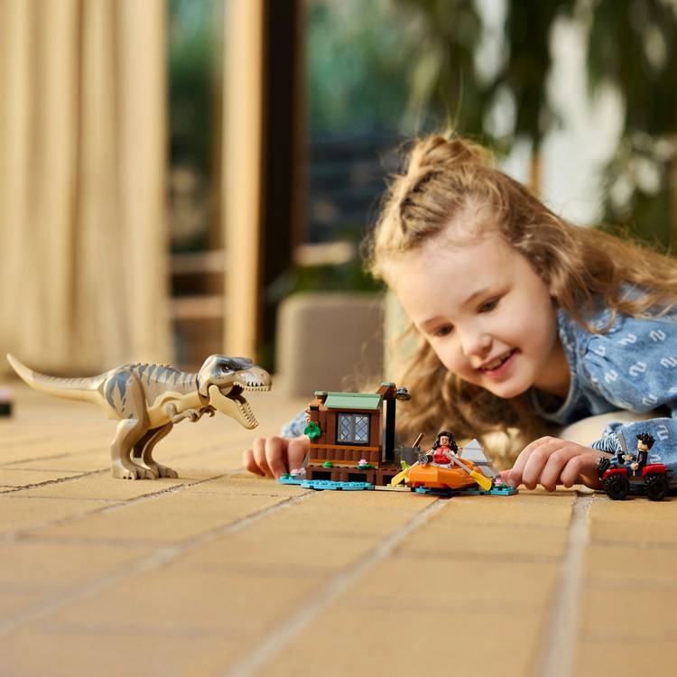 LEGO building toy T. rex River Escape - British product