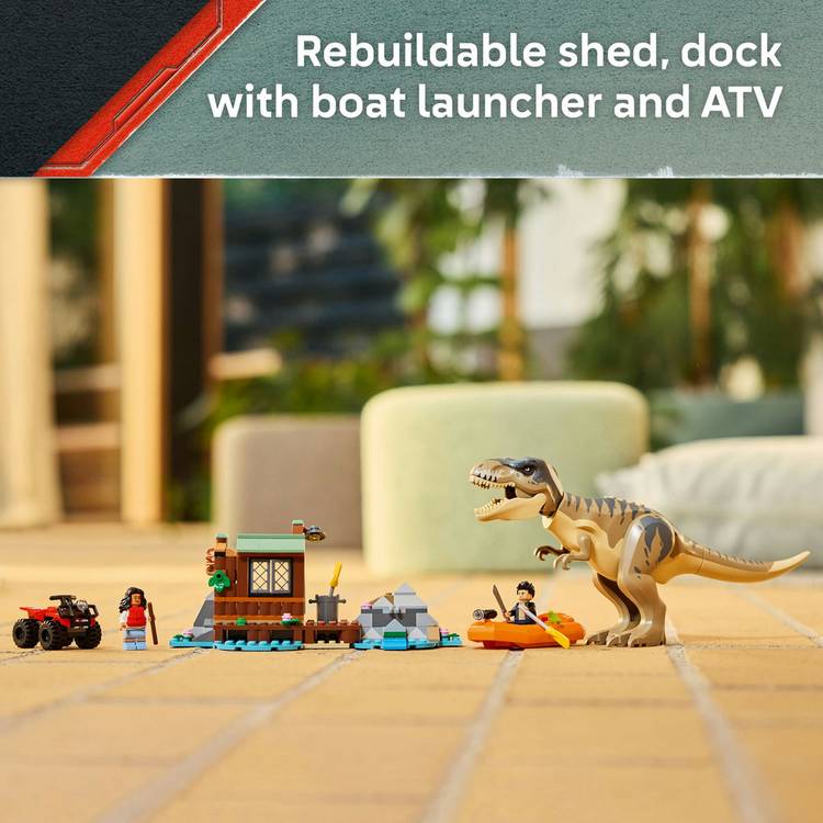 LEGO building toy T. rex River Escape - British product