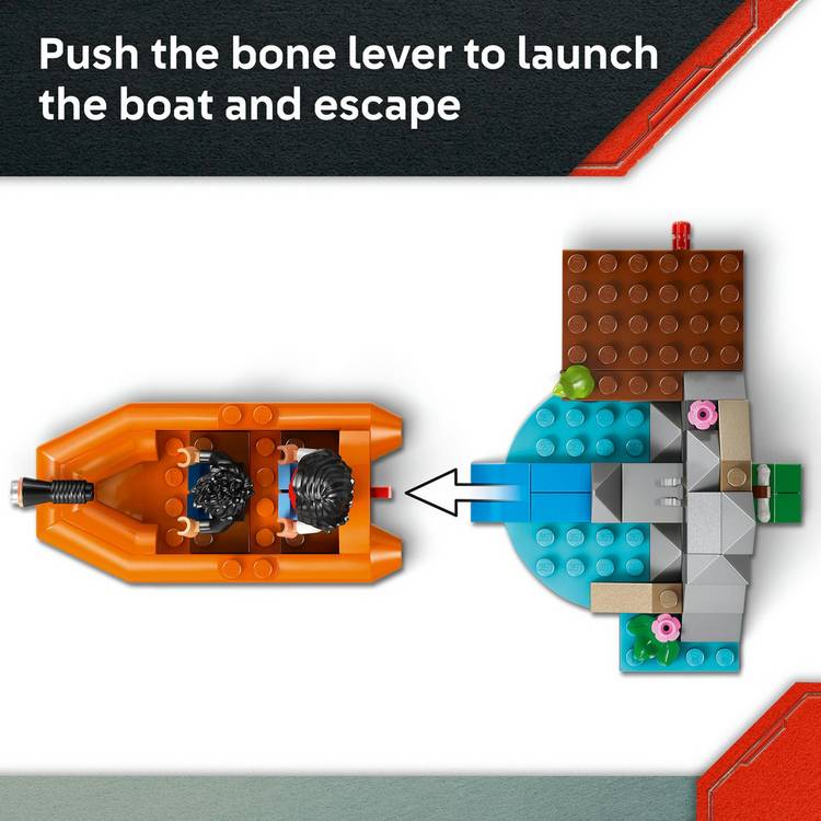 LEGO building toy T. rex River Escape - British product