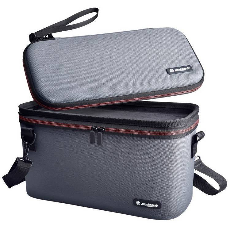 Snakebyte grey organiser case for Switch 2, imported from the UK