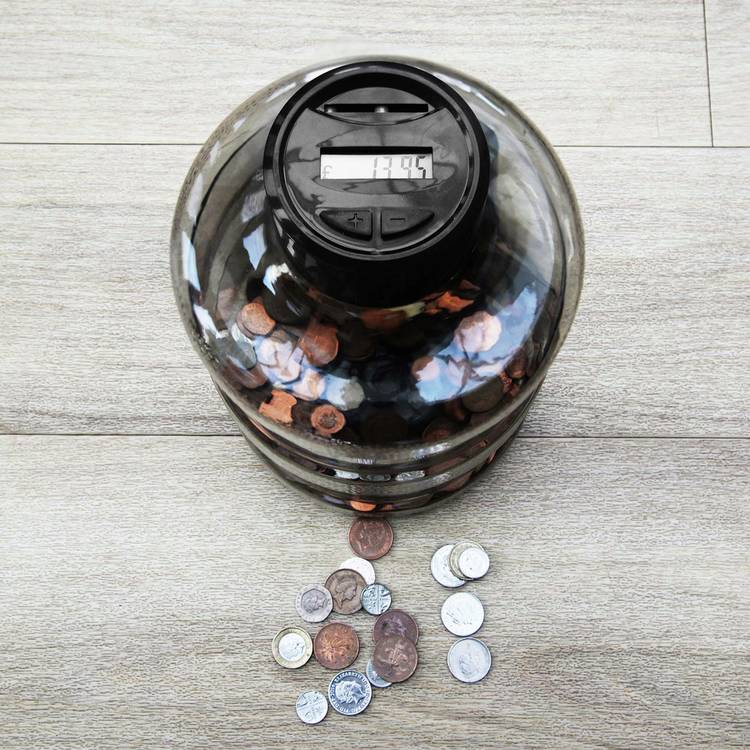 InGenious Jumbo Digital Coin Counting Jar, imported from the UK