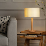 Argos Habitat Tapered Wood Table Lamp - Walnut & Natural- Buy online at McGrocer
