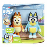 Bluey Chat Mates Chilli and Bandit action figures 2-pack (British brand)