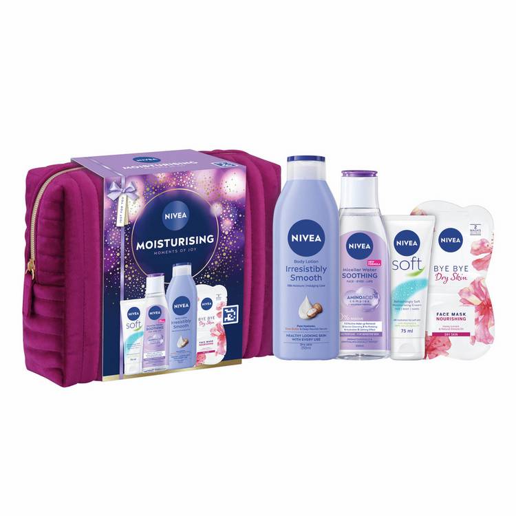 Nivea Moisture Essentials beauty gift bag, UK version