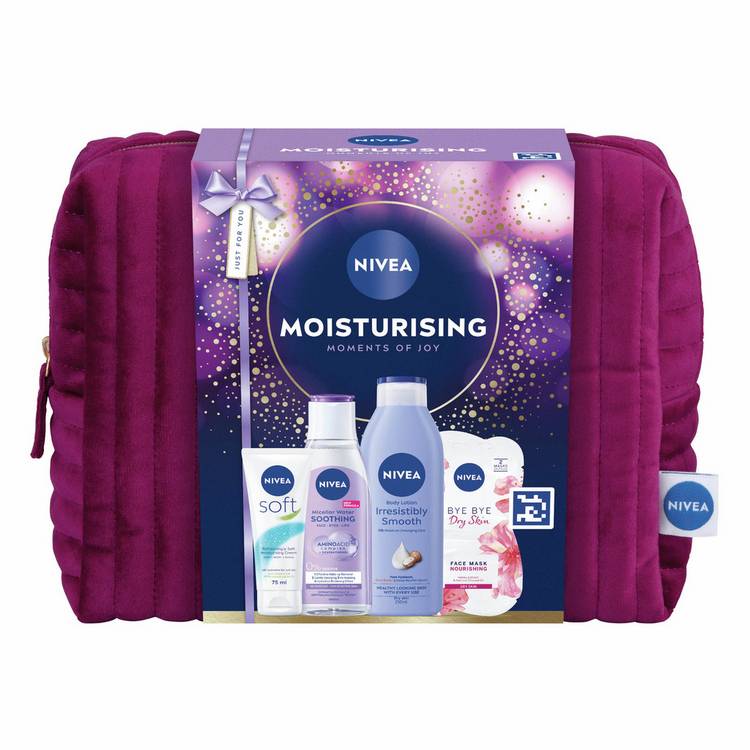 Nivea Moisture Essentials beauty gift bag, UK version