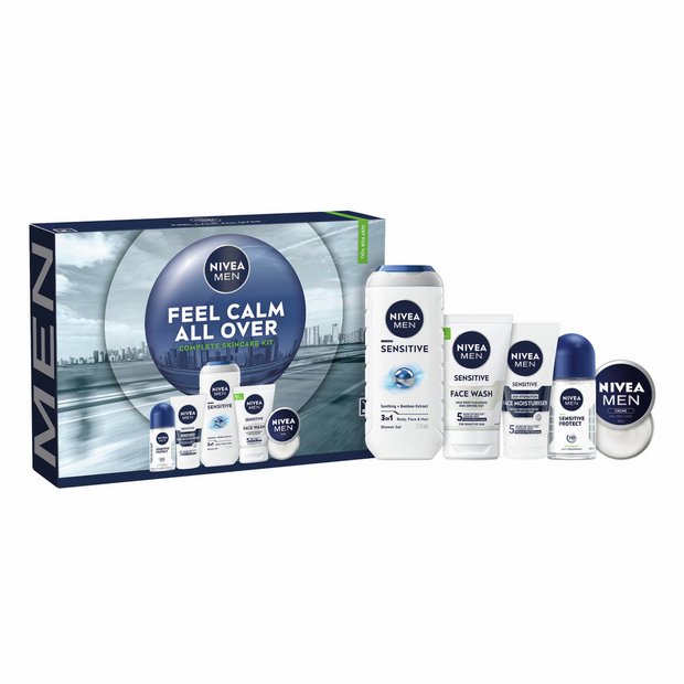Nivea Men Feel Calm Complete Skincare Kit - British product