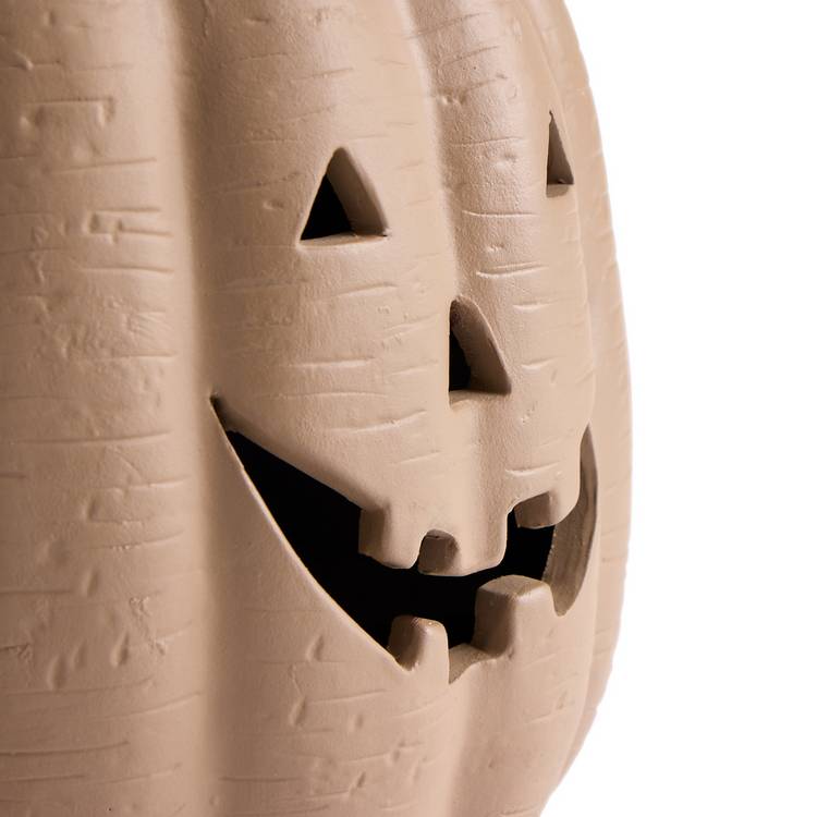 Argos Home terracotta taupe pumpkin Halloween decoration - British product