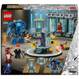 LEGO Marvel Iron Man Hall of Armour building set, imported from the UK
