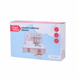 Chad Valley wooden tabletop mini kitchen toy - British product