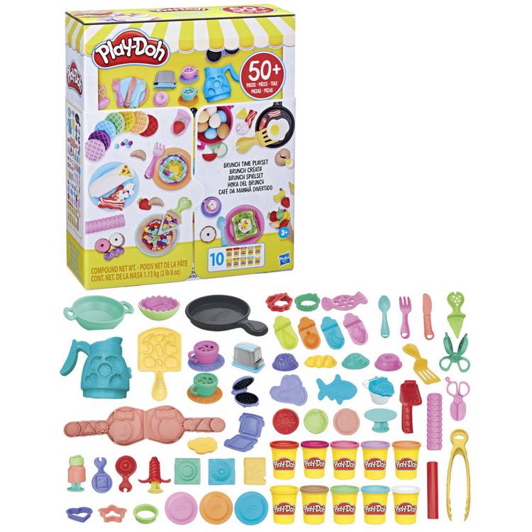 Play-Doh Brunch Time Playset with 10 cans modelling compound - British product