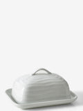 Malvern white embossed butter dish (British brand)