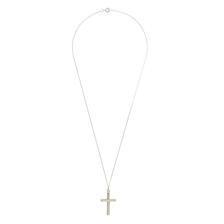 Revere 9ct gold small cross pendant necklace, imported from the UK