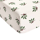 Argos Home foliage print cream fitted sheet single (British brand)