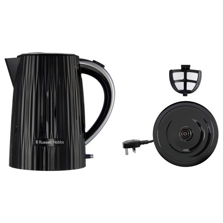 Russell Hobbs Eden Black kettle 1.7L (British brand)