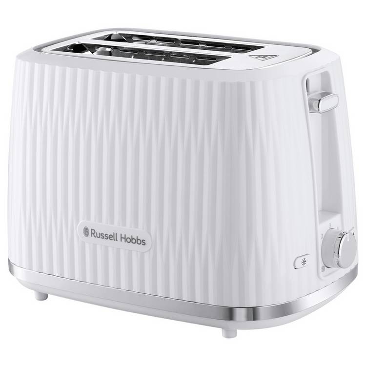 Russell Hobbs Eden white 2-slice toaster (British brand)