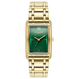 Olivia Burton green dial watch with gold bracelet, UK version