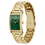 Olivia Burton green dial watch with gold bracelet, UK version