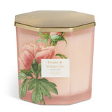 Argos Home multiwick candle peony and white lily 11cm, imported from the UK