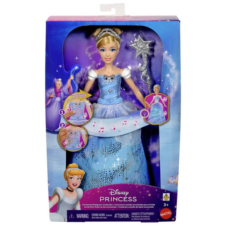 Disney Cinderella fashion doll with light-up dress 32cm (British brand)