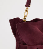 Balmain suede Anthem shoulder bag medium - British product