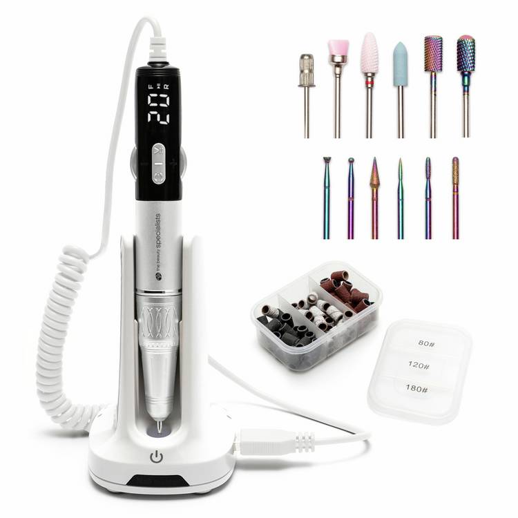 Rio Salon Pro electric nail file and drill bit set, UK version